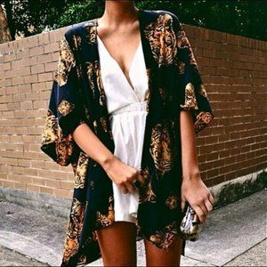 Tiger Print Kimono